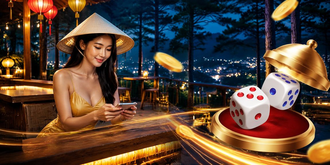 Người phụ nữ đội nón lá chơi tài xỉu xúc xắc tại Đà Lạt